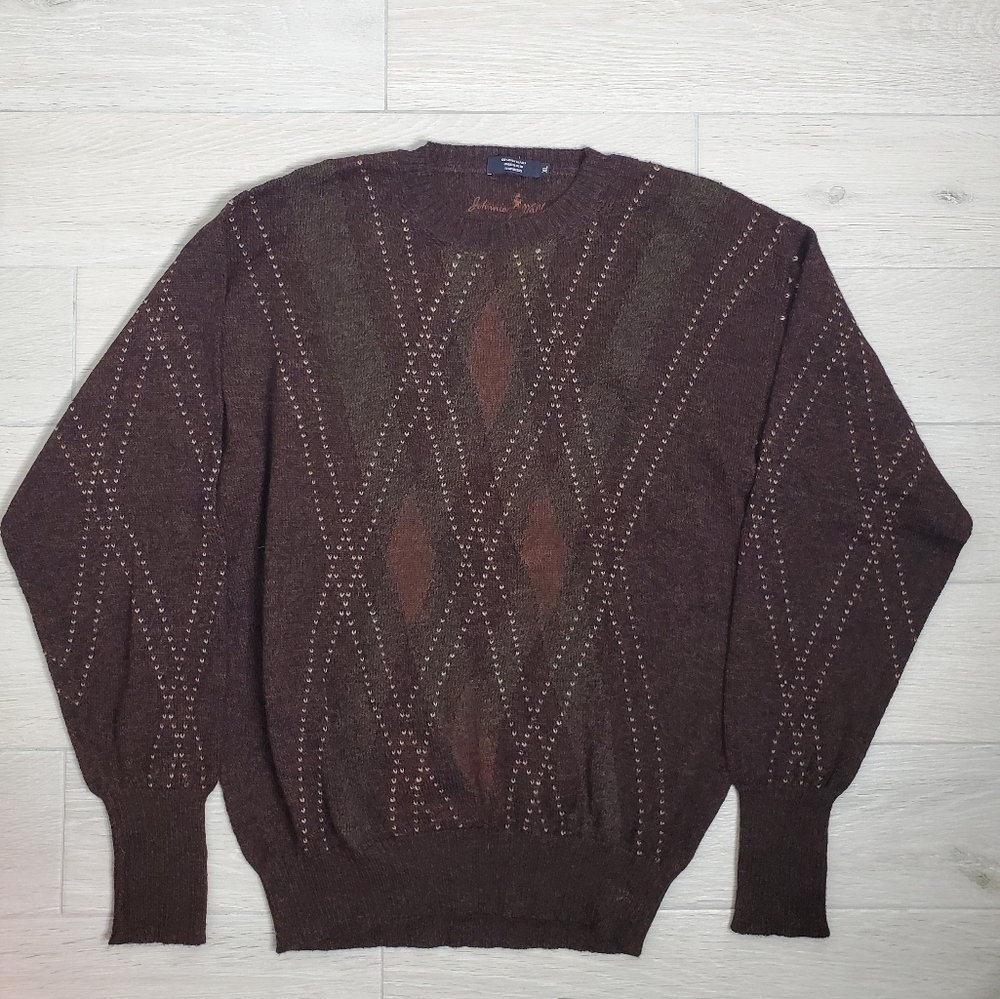 JOHNNIE WALKER Alpaca Crewneck Sweater XL.
